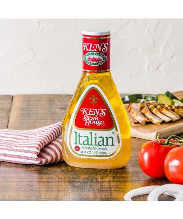 Ken's Steak House Italian Dressing & Marinade - 16oz (Pack of 2) - Buy Online on GoSupps.com