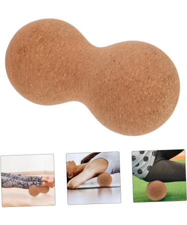 Minkissy Double Ball Massage Tool | Peanut Ball for Psoas Release & Myofascial Relief | Handmade Cork Stability Ball - Buy Online on GoSupps.com