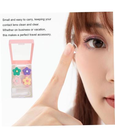 Gleavi 2er Box Invisible Pink Contact Lens Container | Portable Organizer for Lenses & Care Box - Buy Online on GoSupps.com