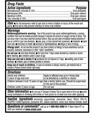 Orajel Maximum Strength Nighttime Toothache Pain Relief Cream 0.25 Oz - Buy Online on GoSupps.com