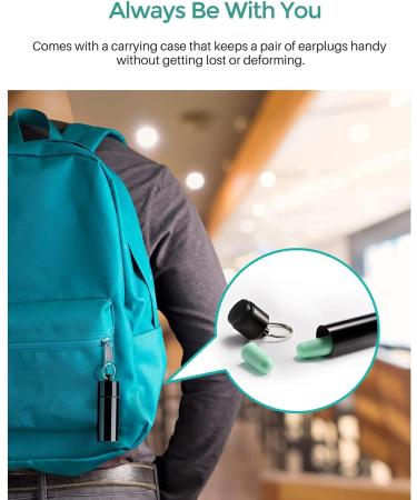 60 Pairs Ear Plugs for Sleeping | 36 dB Noise Suppression | Aluminum Storage Box | Ideal for Snoring Construction Travel & Study - Buy Online on GoSupps.com