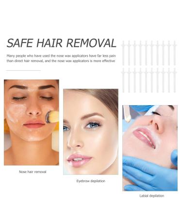 Exceart 80st Nasal Hair Removal Set | Disposable Nose Wax Applicators & T-Tools for Easy Ear & Nose Hair Removal - Buy Online on GoSupps.com