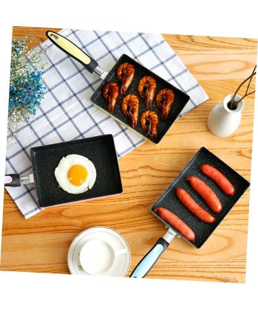 OUNONA 3 Pcs Frying Pan Japanese Tamagoyaki Pan Japanese Frying Pot Rolled Egg Pan Non- Stick Coating Pan Non Stick Omelette Pan Baking Pan Square Skillet Aluminum Alloy Steak Pan Mini 34X13CMx3pcs Random Colorx3pcs - Buy Online on GoSupps.com