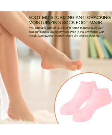 Moisturizing Silicone Socks for Women - Slip-Resistant Foot Care & Winter Spa Gel Socks for Cracked Feet | Enhanced Comfort & Hydration | 1 Pair - Buy Online on GoSupps.com