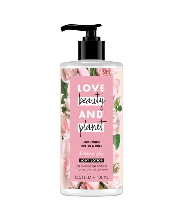 Love Beauty and Planet Murumuru Butter & Rose Body Lotion, Delicious Glow, 13.5 oz - Buy Online on GoSupps.com
