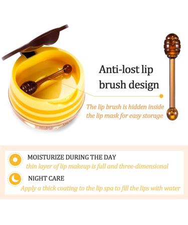 Bee Balm Lip Balm Honey Pot 2 Pack - Moisturizing Hydrating Lip Mask with Propolis, Honey & Strawberry - Prevents Dry, Cracked Lips - Exfoliating Scrub - 1.45 oz (Pack of 2) - Buy Online on GoSupps.com