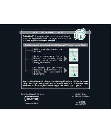 Bioscalin Energy Uomo 3.5ml X 10 Ampoules - Buy Online on GoSupps.com