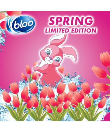 Bloo Limited Edition Tulip Clear Water Toilet Rim Block - Anti-Limescale Cleaning Foam - 3 Pack - Buy Online on GoSupps.com