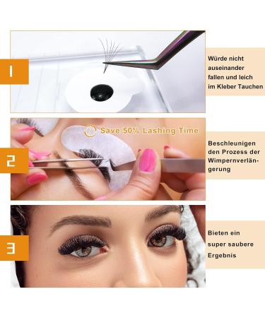 Buy 6D-D Ready Compartment Extension Eyelashes - Soft 4D/6D Volume 0.07/0.10mm Thick Short Stem - International Shipping Available - Buy Online on GoSupps.com