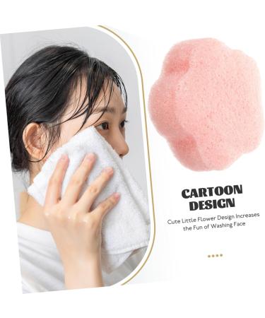 minkissy Sponge plant face washing sponge Cartoon facial sponges for face face face wash Dry puff sponges for facial cleaning drop shape Flutter round face cleansing sponge - Buy Online on GoSupps.com
