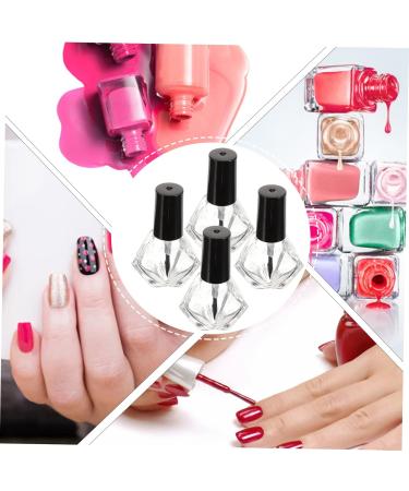 VICASKY Lot de 10 bouteilles de vernis ongles vides rechargeables en verre avec brosses pour le soin des ongles pour les salons de manucure et les d placements L ger et peu encombrant Mat riaux en - Buy Online on GoSupps.com