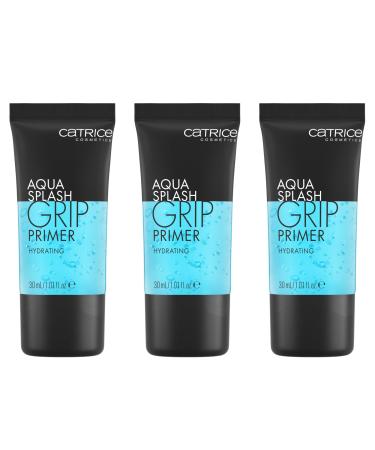 Catrice Catrice Aqua Splash Grip Primer 3-pack of long-lasting fresh moisturizing primers for dry skin vegan oil-free paraben-free nanoparticle-free 3 x 30 ml