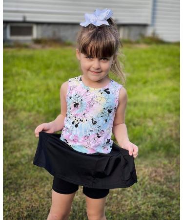 Arshiner Girls' Colorful Performance Pleated Skort with Shorts - Black 10-11 Years - Buy Online on GoSupps.com