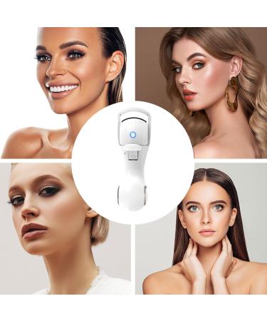 Heated Eyelash Curlers Electric Eyelash Curler with 3 Temperature Modes Intelligent Power-off 230mAh Rechargeable Battery One Charge for 60 Times Use (White) - Buy Online on GoSupps.com