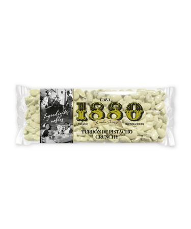 1880 Nougat Croquant la Pistache Rilsan 230 g Recette Artisanale avec 67% de Fruits Secs Texture Dure et Croquante Pr sentation Rilsan sur Planchette Qualit Supr me et Sans Gluten