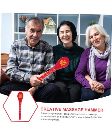 Healeved Meridian Shot Massage Hammer - Set of 2 Wooden Handheld Body Massage Tools for Back & Relaxation - Buy Online on GoSupps.com