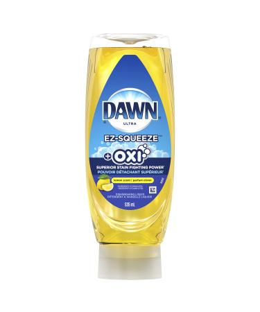 Dawn EZ-Squeeze Ultra Oxi Dish Soap Dishwashing Liquid Lemon Scent 535 ml