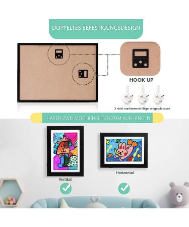 Nibser Front Opening Picture Frames for Children's Drawings | Fillable Kids Art Frames - International Shipping - Buy Online on GoSupps.com