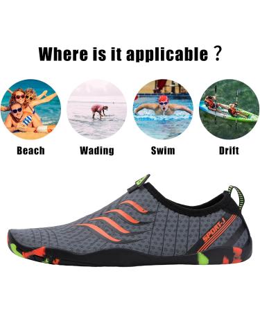 Buy Tolal Water Shoes for Men & Women - Thickened Fast Drying Durable Beach & Travel Footwear (EU Size 42) - Buy Online on GoSupps.com