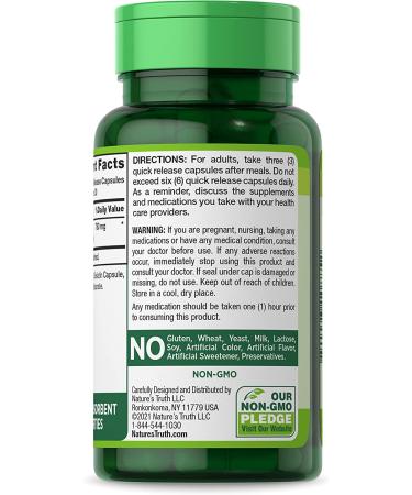 Nature's Truth Activated Charcoal Capsules | 90 Count | Non-GMO & Gluten Free - Buy Online on GoSupps.com