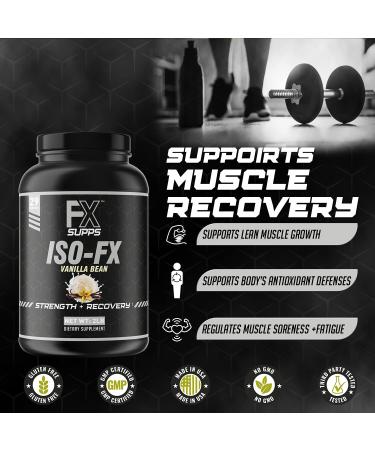 FX SUPPS ISO-FX 100% Isolate Whey Protein Powder (Vanilla) - Ideal Post Workout Recovery Supplement with BCAA & EAA for Muscle Growth - 2.0 lb - Buy Online on GoSupps.com