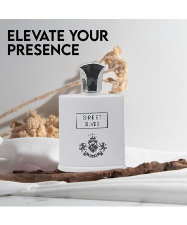 Greet Silver's Cologne Bold & Sophisticated Scent Perfume for Men With Citrus Spice And Woody Notes Long Lasting Fragrance For All Occasions Greet Silver 3.4 Fl Oz (Pack of 1) - Buy Online on GoSupps.com