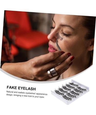LALAFINA 1 Box Fake Eyelashes Individual False Lashes Makeup False Lash Fluffy Fake Lashes Segmented False Eyelash Natural Fake Eyelash Black Out Stickers Diy Fake Eyelash Fiber 5d Set Soft - Buy Online on GoSupps.com