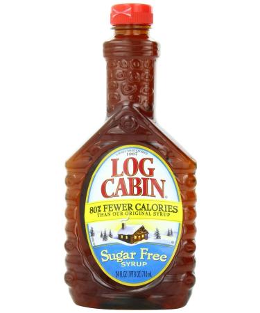 Log Cabin Sugar Free Syrup 24 oz Bottles (2 Pack)