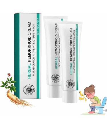 Hemorrhoid Cream Herbal Hemorrhoids Cream Hemorrhoids Ointment for Women Men Hemorrhoid Relief for Men and Women (2pcs)
