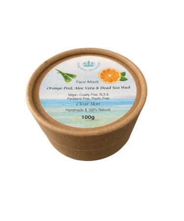 100% Natural Face Mask: Orange Peel Aloe Vera & Dead Sea