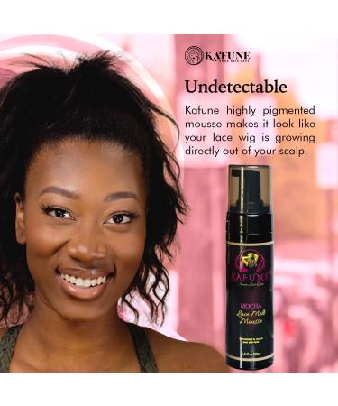 Kafune Tint Melting Mousse Concealer for Lace Wigs, Hair Wigs, Toupees & Hair Pieces - Natural Edge Control, Mocha Medium Brown, 6.8 Fl oz - Buy Online on GoSupps.com