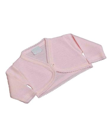 Baby Girls Knitted Bolero Cardigan by Dandelion (Newborn Pink) 0 Months Pink