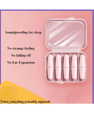 Sleep Earplugs - Memory Foam & Soft Silicone for Ultimate Comfort | Reusable Noise Cancelling | Pink 4pcs with Organizer - Buy Online on GoSupps.com