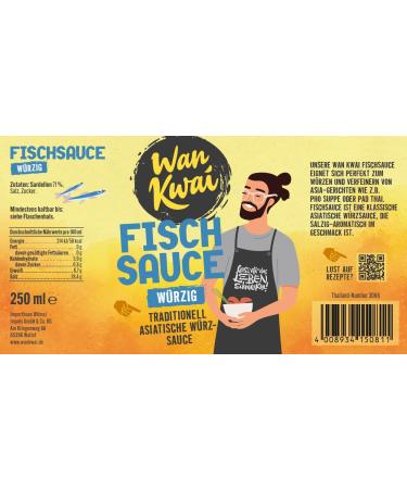 Wan Kwai Fischsauce 6 x 250ml - Authentic Seasoning for Pho & Pad Thai | Versatile Anchovy Sauce for Global Cuisine - Buy Online on GoSupps.com