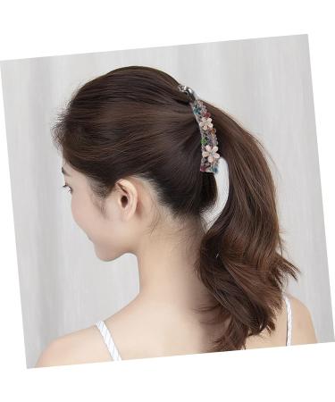 CAXUSD Rhinestone Hair Clip Rhinestone Barrettes White Hair Clips Banana Hair Clips Heavy Duty Hair Clips for Thick Hair Clips for Hair Long Hair Clips Rhinestones Issue Card Metal - Buy Online on GoSupps.com