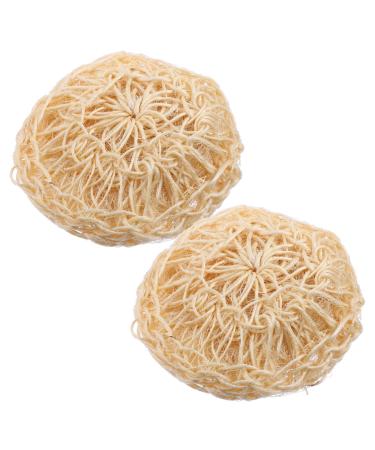 Beavorty 2pcs Cleaning Bath Ball Massage Bath Flower Sisal