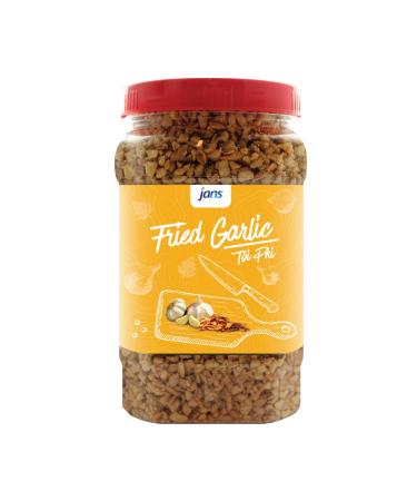 Jans Crispy Fried Garlic | Garnishing, Seasoning, Topping | Large 8 oz