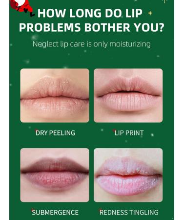ACSUSS Christmas Lip Set - Soothing Fruit Infused Lip Balm 3 Pack Hydrating Care for Women Men - Holiday Gift Pack Green One Size One Size Green - Buy Online on GoSupps.com