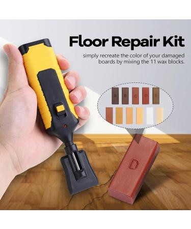DIY Home Household Laminate Repair Kit - Multifunctional Wood Mending Tool with 11 Wax Blocks for Floor Scratches - Buy Online on GoSupps.com