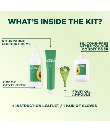 Garnier Nutrisse Ultra Cr me Permanent Hair Dye 100% Grey Coverage Vegan Formula Nourished Hair Long-Lasting Rich Colour 60 Light Natural Brown 1 Application Packaging May Vary BROWN SHADES 60 Light Natural Brown - Buy Online on GoSupps.com