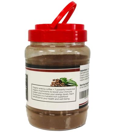 Organic 7 Mushroom Coffee Alternative | Instant Blend for Energy, Immunity & Anti-Aging | 5 oz - Buy Online on GoSupps.com