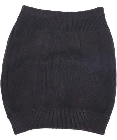 Unisex Medical Abdominal Binder | Cashmere Knit Thermal Support Brace for Stomach & Kidney | Postpartum Recovery Waist Belt with Pain Relief | M Size (57-90CM) | Thicken Black - Buy Online on GoSupps.com