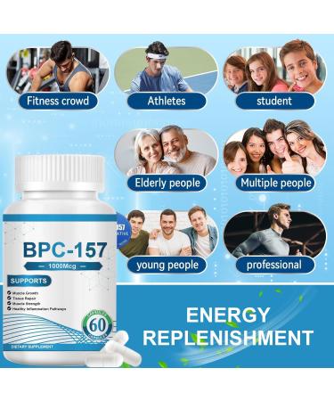 BPC -157 Peptide Capsule 1000mcg - 60 Capsules - Buy Online on GoSupps.com