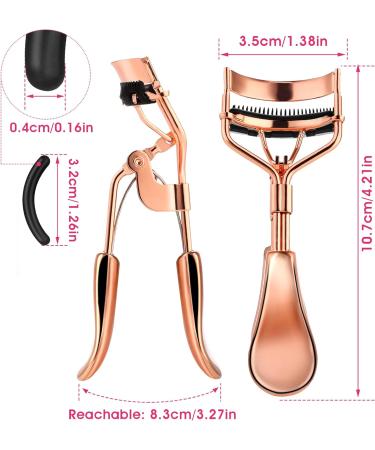 Sibba Professional Eyelash Pliers for Women - No Pinching Long-Lasting with 10 Silicone Refill Pads & Eyelash Brush - Perfect Makeup Tool for All Eye Shapes - Buy Online on GoSupps.com