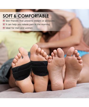 Plantar Fasciitis Night Splint 2 Pack - 2022 Upgraded Brace with Memory Foam Pad | Ankle Support for Plantar Fasciitis Relief & Achilles Tendonitis - Foot Drop & Heel Arch Pain Support - Buy Online on GoSupps.com