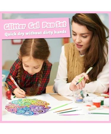 Strengthfully Glitter Gel Pen Set 1.0 Mm Strengthfully Gel Pen Markers Set Glitter Gel Pens for Adult Coloring Book with Case Multicolor Glitter Gel Pens for Writing 18pc - Buy Online on GoSupps.com