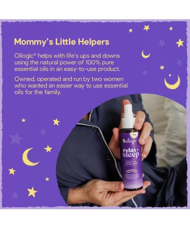Oilogic Relax & Sleep Essential Oil Linen Spray - 100% Pure Essential Oils Promotes Restful Sleep Comfort & Wellness - Aromatherapy Mist for Beddings Pillows Blankets Pajamas & More 4 Oz - Buy Online on GoSupps.com