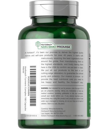 Horb ach Turmeric Curcumin Supplement | 2250mg | 180 Capsules | with Black Pepper & Tart Cherry | Non-GMO & Gluten Free - Buy Online on GoSupps.com