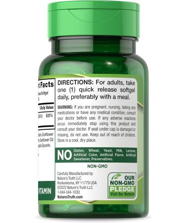 Nature's Truth Liposomal Vitamin D3 5000 IU Softgels | Non-GMO & Gluten Free - 60 Count - Buy Online on GoSupps.com