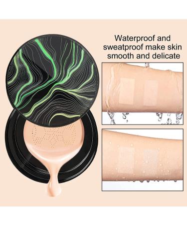 Mushroom Head Air Cushion CC Cream Natural Foundation & Full Coverage Concealer | Moisturizing BB Cream with Oil Control & Brightening | 20g Natural Makeup (1 Pack) - Buy Online on GoSupps.com